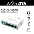 thumbnail image 2 of Router MikroTik HeX RB750gr3 Ethernet Gigabit de 5 puertos, 2 of 3
