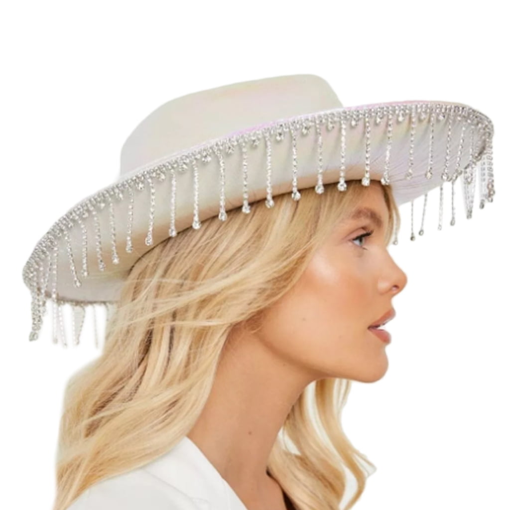 Tassel Cowgirl Hat Bachelorette Party Hat For Bridal Party Tassel