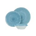 thumbnail image 4 of Gibson Home Indigo Frost 12 Piece Melamine Dinnerware Set, Metallic Blue, 4 of 6