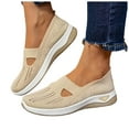 thumbnail image 5 of YLYL Women's Sneakers Comfortable Breathable Soft Sole Slip-On Knitted Orthopedic Shoes, 5 of 6