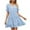 Light Blue, variant on IROINNID Summer Dresses for Women , Women Outfits Dresses with V-Neck and Short Sleeve Summer Ruffled Sun dresses