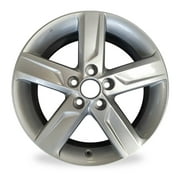Brand New Single 17" 17X7 5 Spoke Alloy Wheel For TOYOTA CAMRY 2012 2013 2014 SILVER OEM Quality Replacement Rim 69604