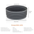 thumbnail image 2 of 1 pcs Silicone Bellow Compatible for Single Dose Hopper for Machine With Grinder - Extended Version grey, 2 of 5