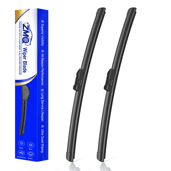 ZMQ 26" 19" Windshield Wiper Blades, Premium All‑Weather OEM Replacement Windshield Wipers, Streak-Free Clean