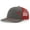 Graphite/Red, variant on Men's Christian Faith Cross Nails Embroidered Mesh Back Trucker Hat, Charcoal/White