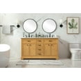 thumbnail image 4 of Elegant Decor Americana 60" Wood Double Bathroom Vanity in Light Gray, 4 of 7