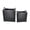 Black Matte, variant on Matte Black Square Metal with Handles Planters, Set of 2