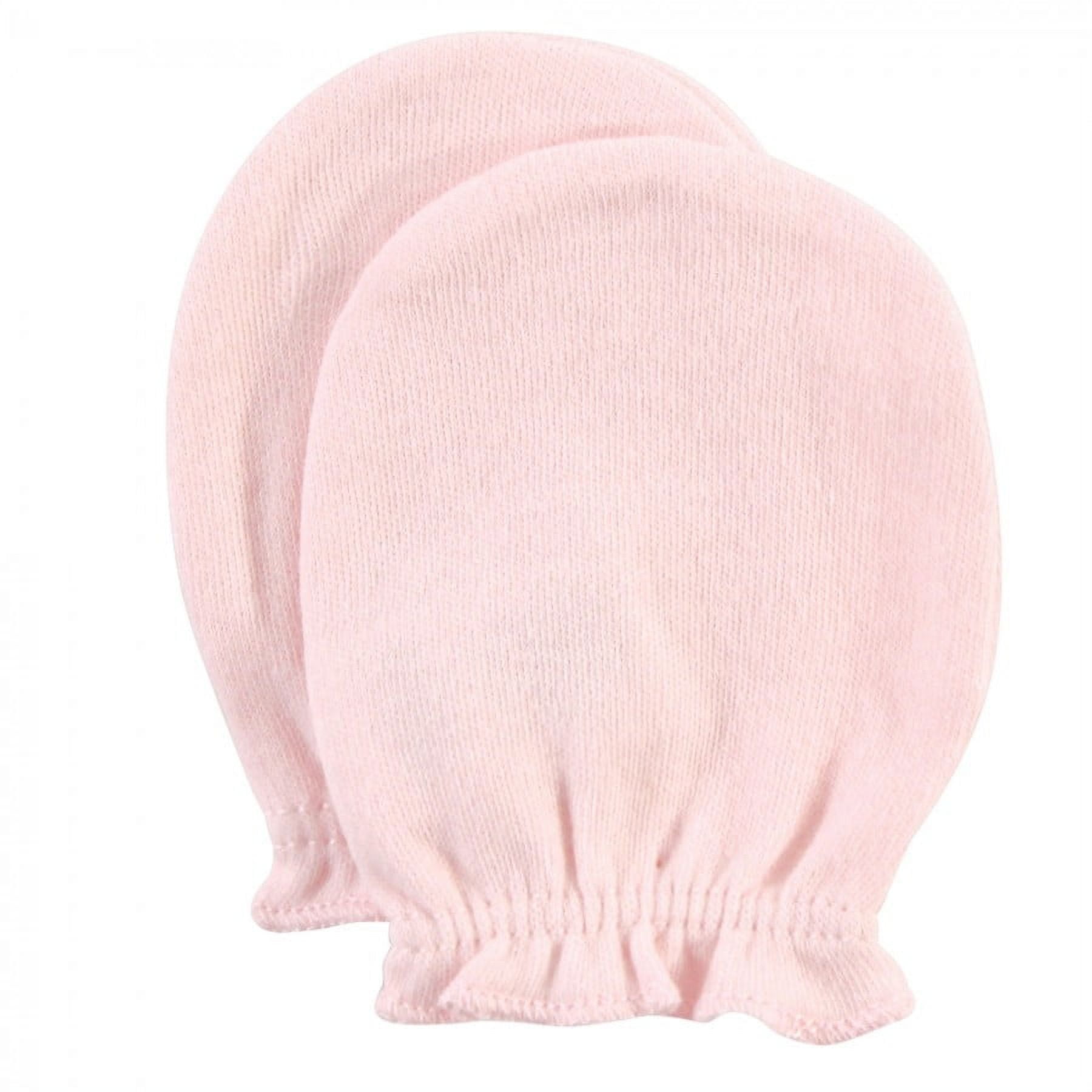 Hudson Baby Infant Girl Cotton Scratch Mittens, Enchanted