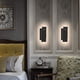 thumbnail image 4 of Luces de pared LED para interiores, luz de pared LED moderna de 12W, negro, 3000K, blanco cálido, para dormitorio, pasillo, sala de estar, oficina, 4 of 5