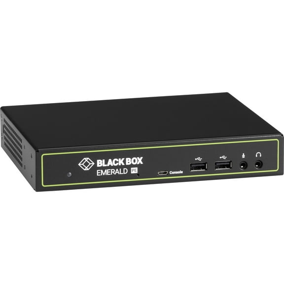 Black Box EMD2000PE-R-P KVM Extender Receiver with Virtual Machine Access - Single-Monitor, PoE, DVI-D, V-USB 2.0, Audio