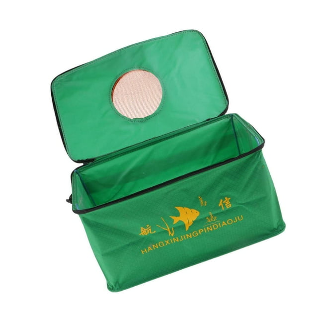Seau de Pêche Pliable et Rabattable Sac de Pêche de Camping Extérieur Rangement Seau d'Eau pour Poisson TG