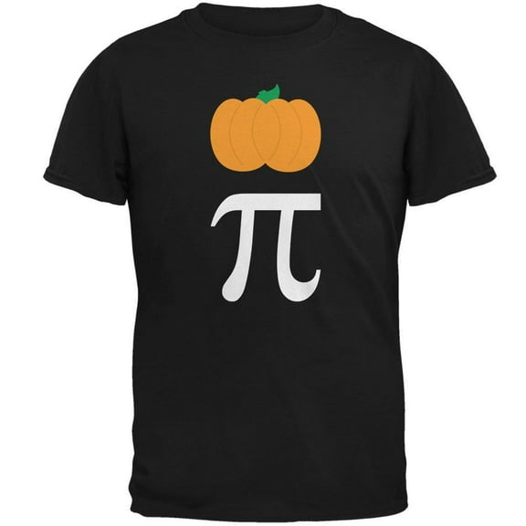 Old Glory Mens Halloween Math Pi Costume Pumpkin Day Short Sleeve Graphic T Shirt