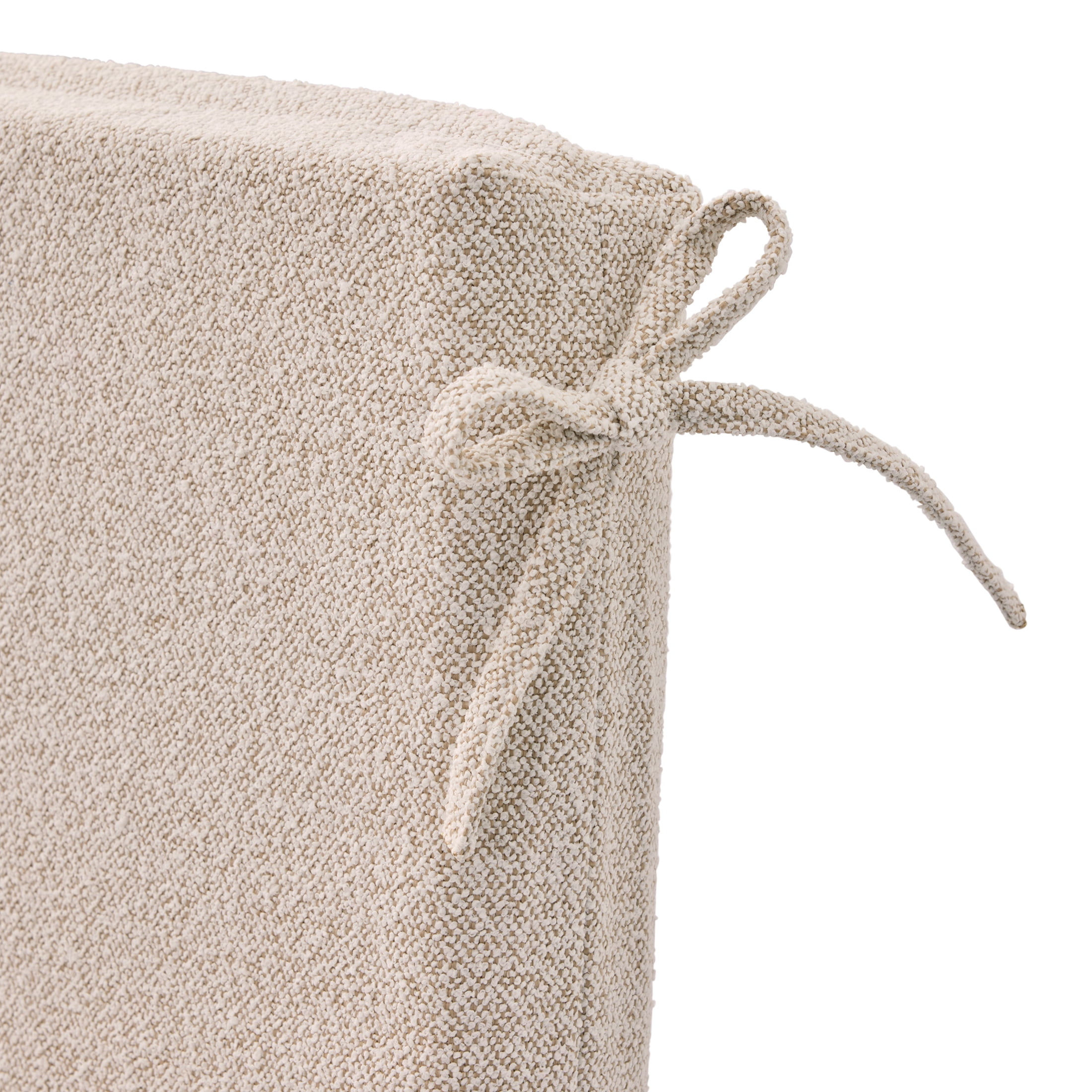 Better Homes & Gardens 44" x 20" Outdoor Chair Seat Cushion, 1-Piece, Cream Boucle