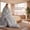 Gray, variant on Premium High-Loft Comforter, White, Cloud-Like Comfort, Weightless Embrace for Restorative Sleep.(White & Queen)