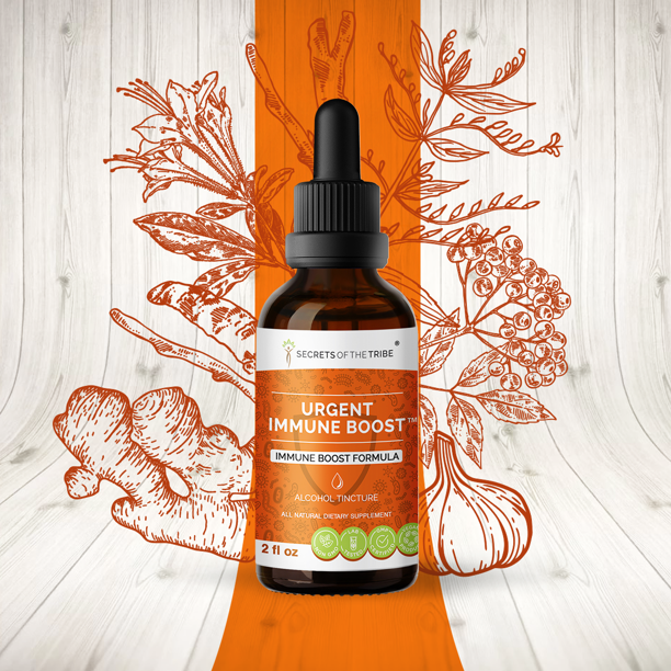 Urgent Immune Boost Alcohol Extract, Tincture, Elder, Echinacea