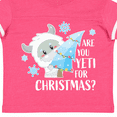 thumbnail image 4 of Inktastic Are You Yeti For Christmas with Yeti Holding Christmas Tree Boys or Girls Toddler T-Shirt, 4 of 5