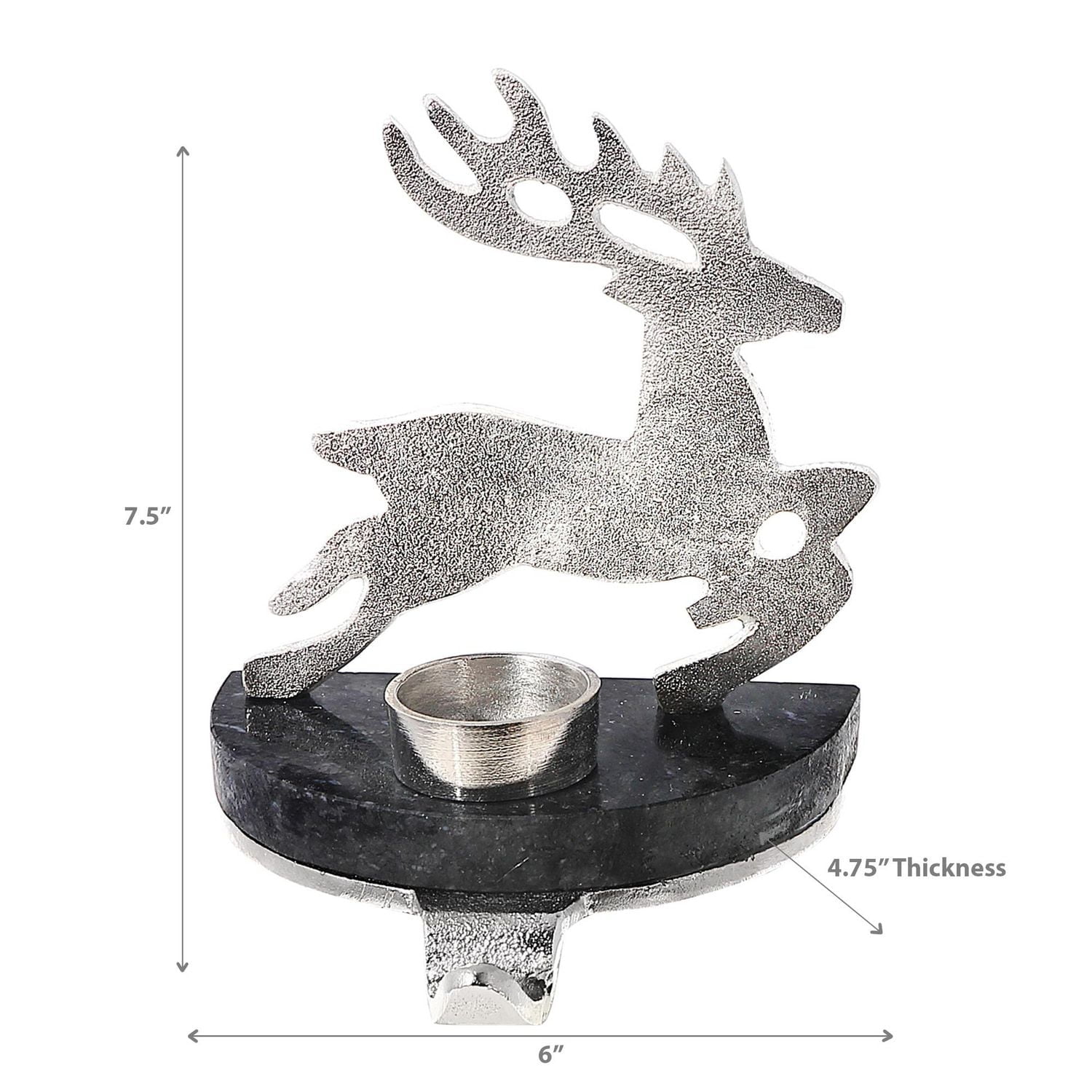 Christmas Reindeer With Tealight Stocking Holder