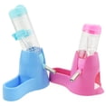 thumbnail image 6 of HEVIRGO 80/125ml 3 in 1 Pet Hamster Squirrel Water Bottle Bowl Base Hut Food Feeder Nest Blue Plastic, 6 of 8