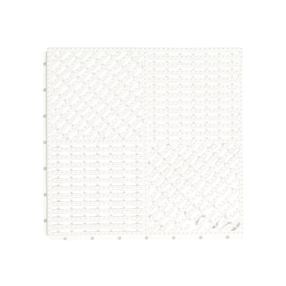 Interlocking Rubber Floor Tiles Soft Non-Slip Outdoor Shower Mat with Drainage Holes for Slippery Areas Shower and Pool, 12x12in