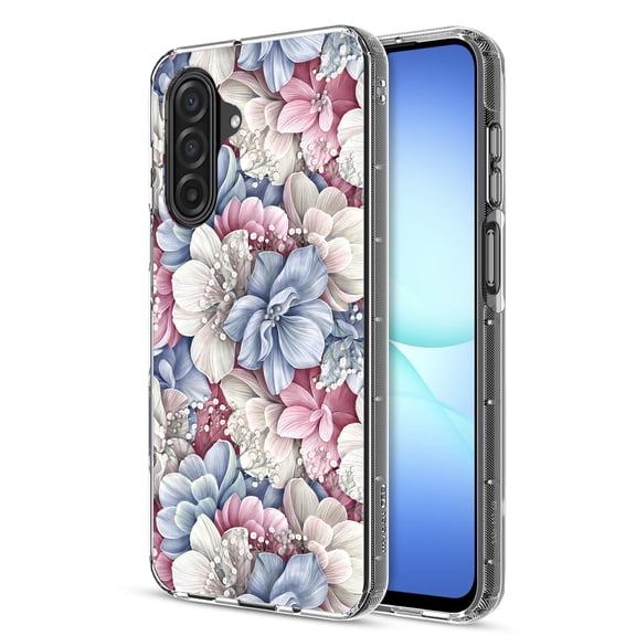 MyBat Pro Mood Series Case (with Diamonds) for Samsung Galaxy A17 5G / Galaxy A16 5G - Floral Gems