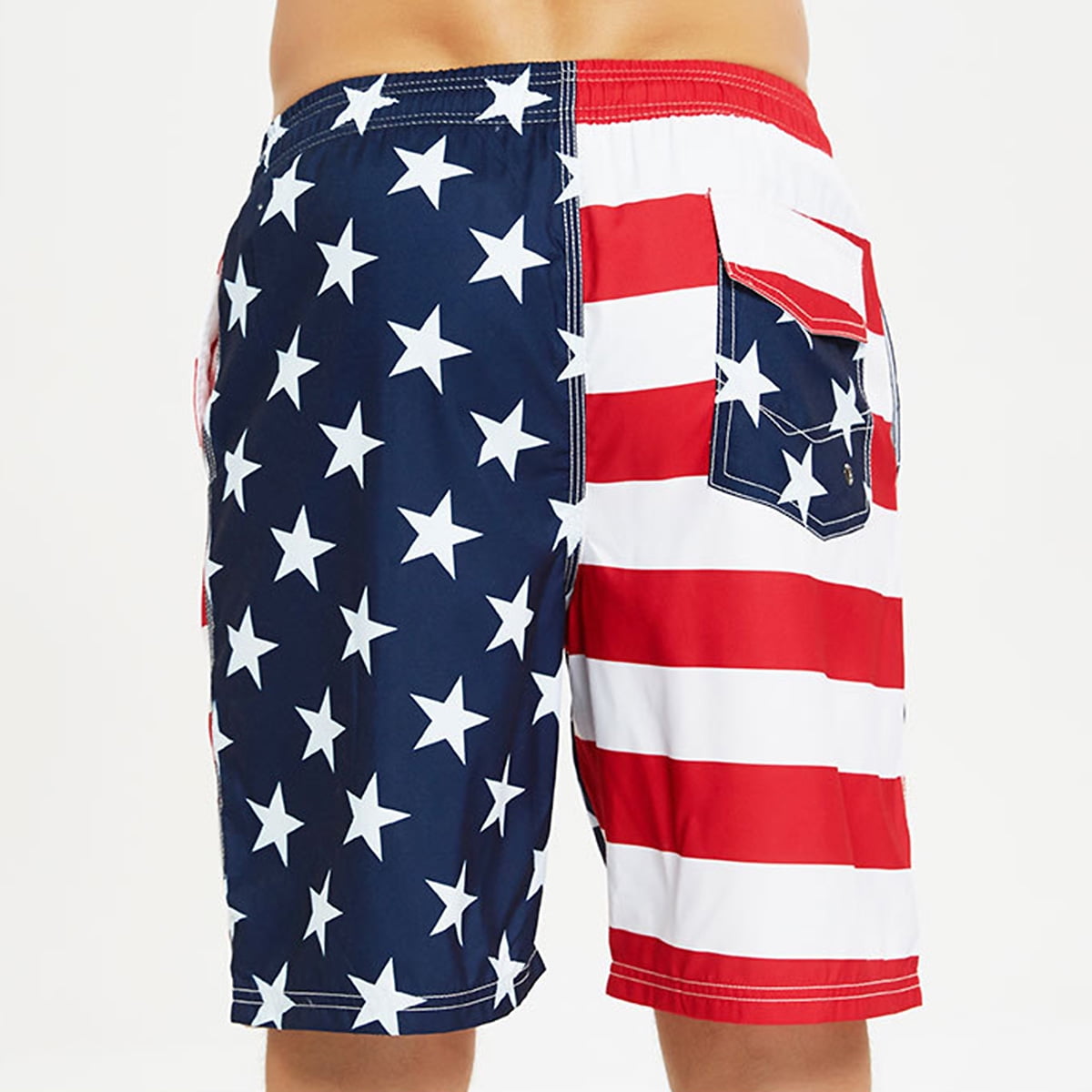 Mens Red Hammer Sickle Swim Trunks Quick Dry Summer Surf Beach Shorts with  Pocket Drawstring