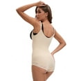 thumbnail image 2 of Unique Bargains Front Zipper Tummy Control Full Bodyshaper Beige M, 2 of 6