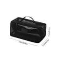 thumbnail image 2 of Bomd Mesh Travel Makeup Bag, Large Capacity Cosmetic Bag for Women, Double Layer Toiletry Organizer with Small Pocket, Clear Pouch for Skincare, Brushes, Toiletries & Travel (Black), 2 of 5