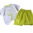 thumbnail image 2 of ibiyuan Boys Size 8 Clothes Crew Neck Short Sleeve T-Shirt Tops Shorts Set 2 Pieces Quality Cute Print Boys Summer Clothes Sets,14-15 Years,Green, 2 of 7