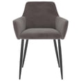 thumbnail image 2 of vidaXL Dining Chairs 6 pcs Light Grey Velvet, 2 of 5