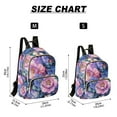thumbnail image 2 of FORMRS Mini Backpack Purse for Women Travel Daypack Casual Shoulder Bag, Colorful Art Flowers, 2 of 7