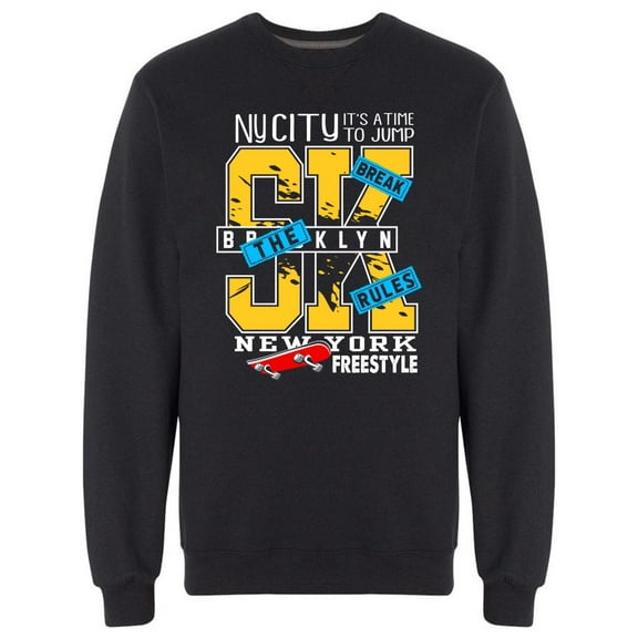 Break The Rules Skateboarding Sweatshirt Men -Image by Shutterstock, Male XX-Large