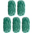 thumbnail image 1 of 5-packSupermjukChenillesammetsgarnStickningsullTjockVarmVirkadStickgarnförkonststickningDockaGör-det-själv-väskaTröjahantverk, 1 of 2