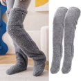 thumbnail image 2 of Over Knee High Fuzzy Long Socks Plush Socks Ben Brown, 2 of 4