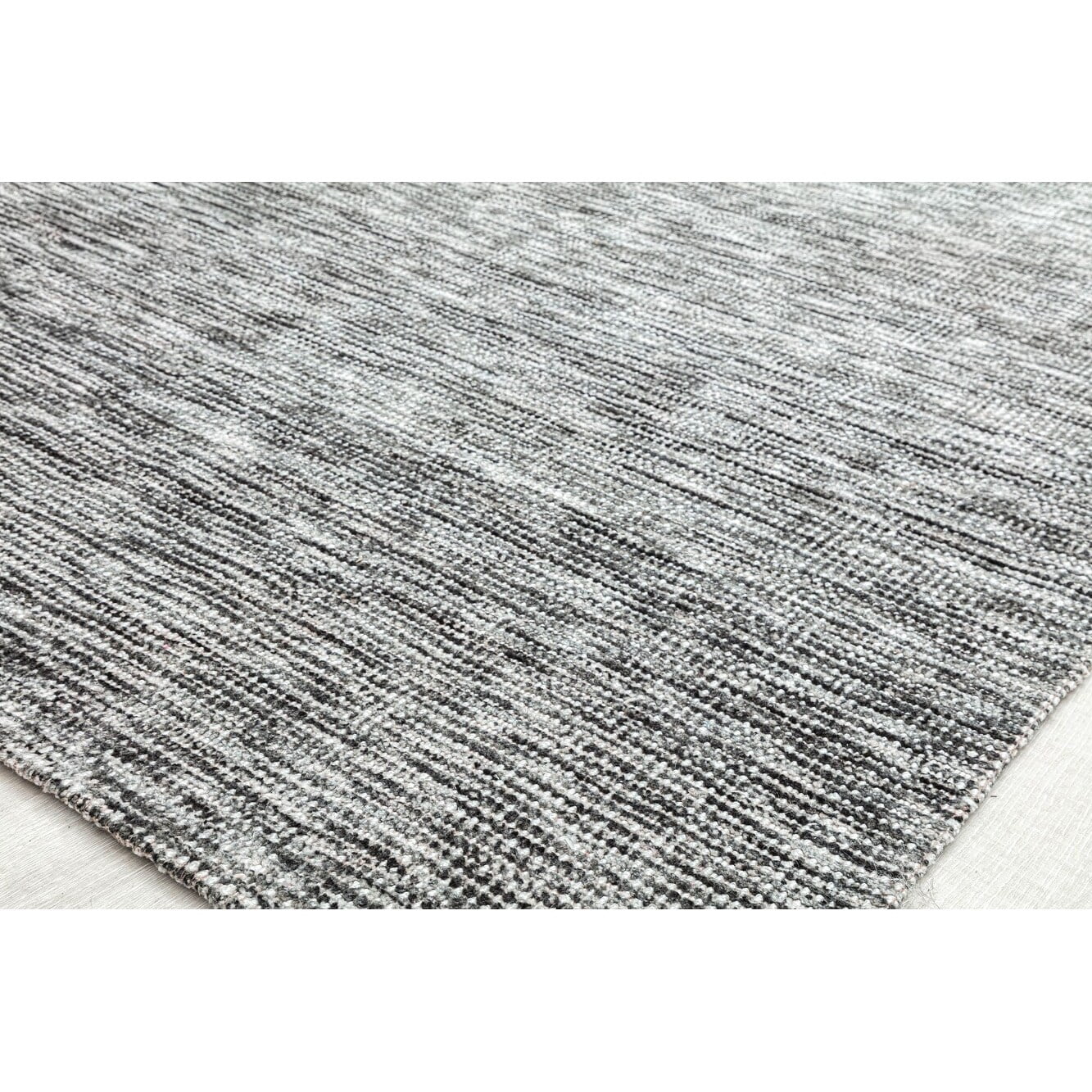 Rugs America RW10C Charcoal Solid Bohemian Black Area Rug, 5’0”x7’0” Ideal for Living Room, Bedroom, Dining Room and More