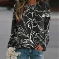 thumbnail image 2 of Sweatshirt for Women Long Sleeved Leopard Printed Crewneck Pullover Fall Outfits Casual Comfy Y2k Tops 2025, 2 of 5