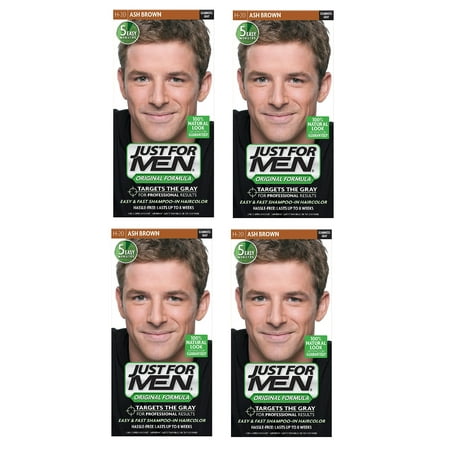 Just For Men Shampoo In Hair Color Ash Brown H 20 1 Application