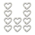 thumbnail image 2 of 10 piezas de anillos de resorte de metal redondos con cierres a presión para correas de bolsos y llaveros plata, 2 of 8