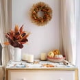 thumbnail image 4 of Fall Table Runner 13x72 Inch Thanksgiving Fall Yellow Blue Pumpkin Eucalyptus Leaf Table Runners Dresser Scarves Holiday Kitchen Dining Table Decoration for Home Party Indoor, 4 of 7