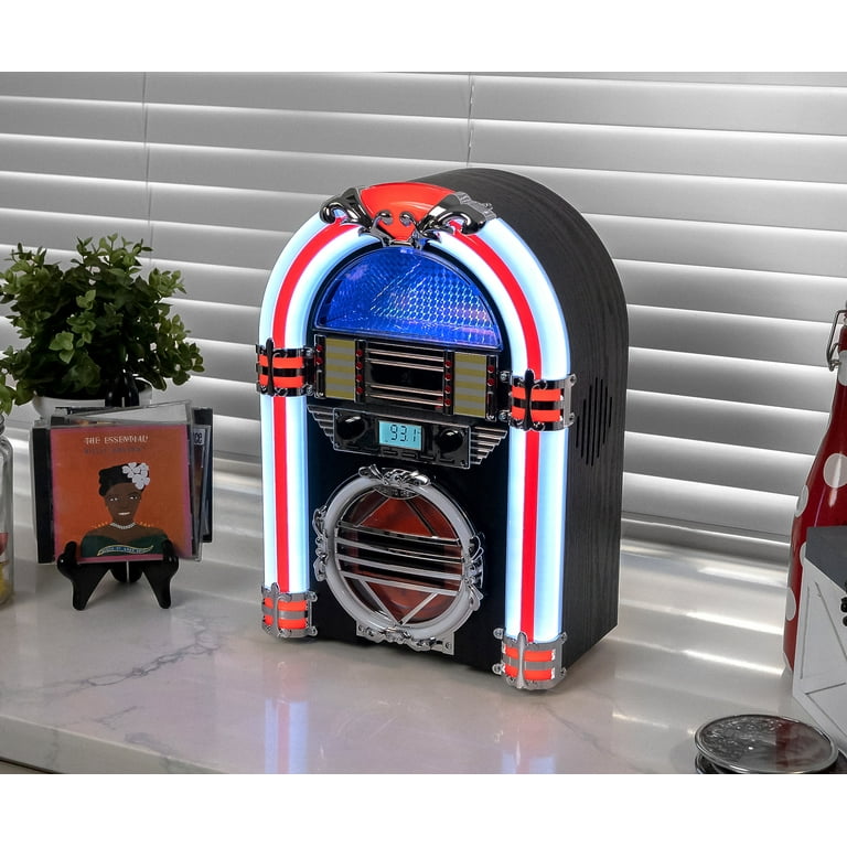 Victor Broadway Desktop Bluetooth Jukebox with CD Player, FM
