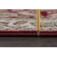 thumbnail image 4 of Traditional Area Rug (5'3'' Round) Oriental Red, Gold Indoor Round Easy to Clean, 4 of 6