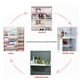 thumbnail image 5 of Estante divisor de armario para cocina, baño, almacenamiento, armario, blanco, 30-40 cm Blanco 30-40cm, 5 of 9