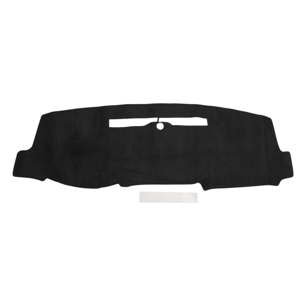 Alfombrilla para tablero Unique Bargains para Chevrolet Silverado 1500 2014-2018, alfombrilla antideslizante para tablero de ante, cubierta de consola central, alfombrilla de tablero negra