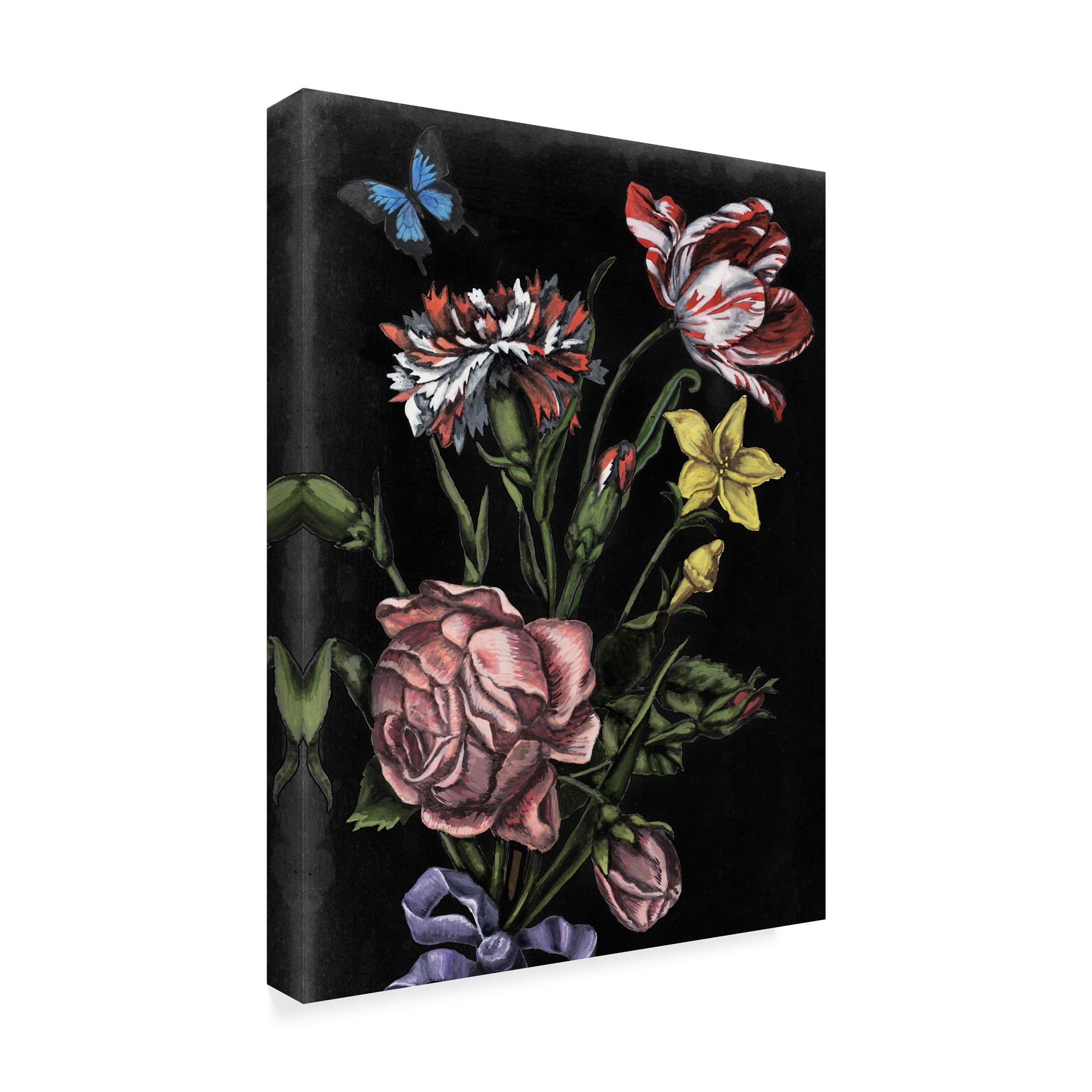 Trademark Fine Art 'Dark Floral IV' Canvas Art by Naomi McCavitt
