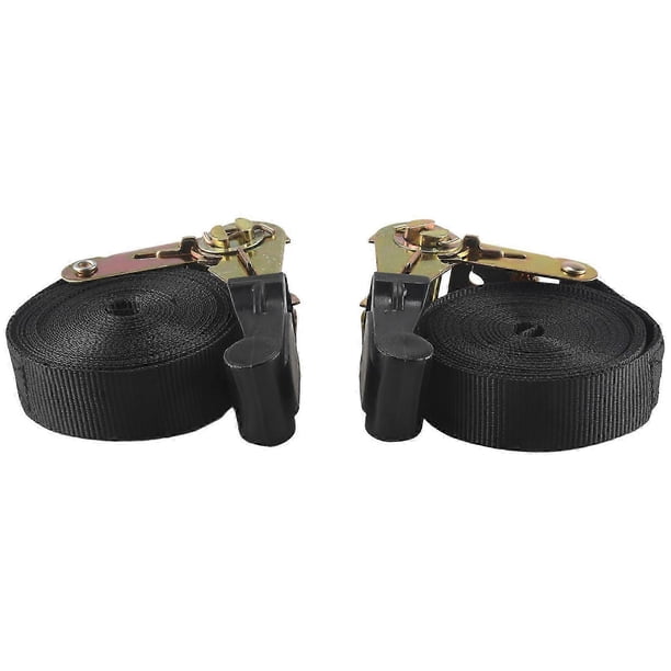 2 Pack 20 FT Ratchet Tie Downs Straps 6M x25mm Endless Ratchet Strap Heavy Duty Cam Buckles Strap for Motorcycles,Car