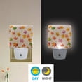 thumbnail image 5 of LED Sensor Night Light Auto On/Off Dusk to Dawn Lamp for Bedroom Hallway Colored Autumn Leaves 2 Pack, 5 of 7