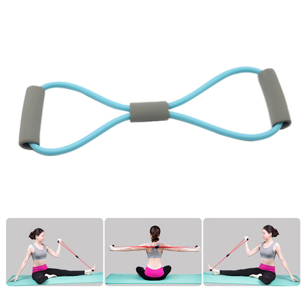Details about   8 Word Rubber Yoga Fitness Chest Expander Rope Exercise Workout Equipment 