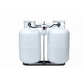 thumbnail image 1 of Flame King KT30MNT Powder Coated Dual 30 Pound Propane Tank Rack for RVs, 1 of 2