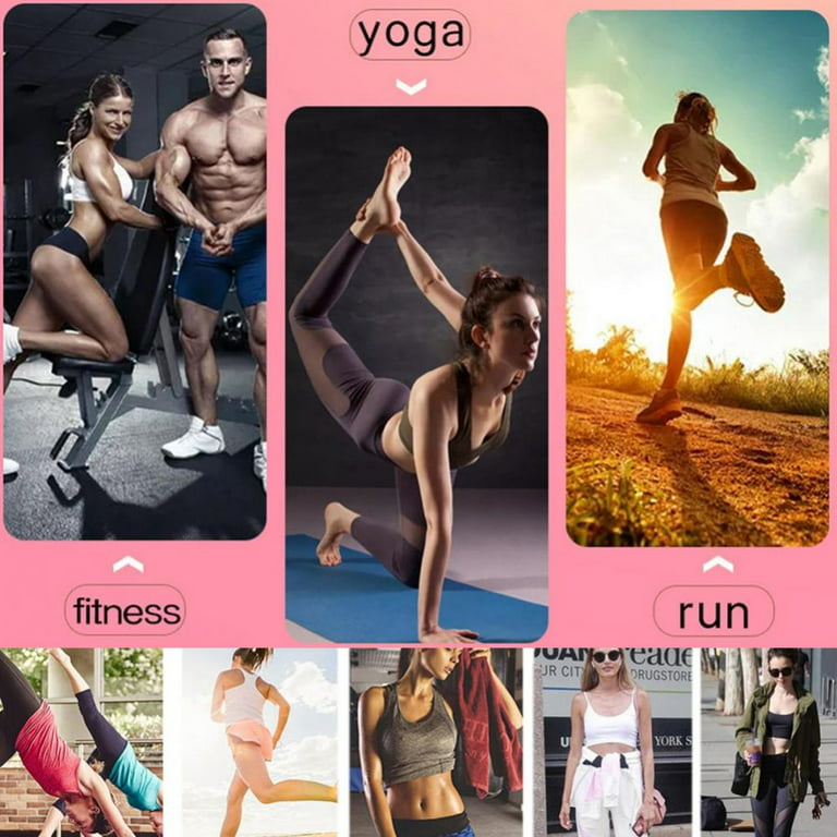  AKAMC WomensStraps Sports Bras Medium Support Workout Wirefree  Yoga Bra Camisole Bra Padded Bra 6 Pack