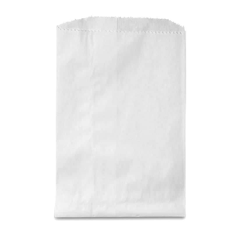 White Paper Bags for Merchandise Quantity 100 by Paper Mart