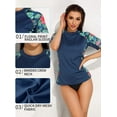 thumbnail image 3 of Women's Printed Rash Guard Swimwear UPF 50+ Surfing Top Swim Shirt, 3 of 7
